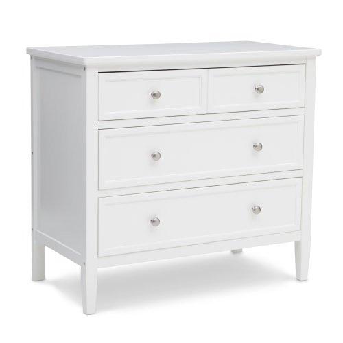 Free Shipping! Delta Children Epic 3 Drawer Dresser with Interlocking Drawers - Greenguard Gold Certified, White