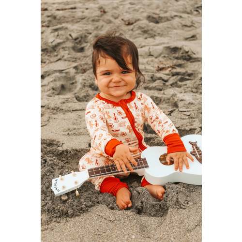 North Shore Nights Bamboo Zip Romper