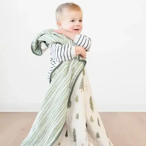 Cotton Muslin 4-Layer Quilt | Pine | Saranoni