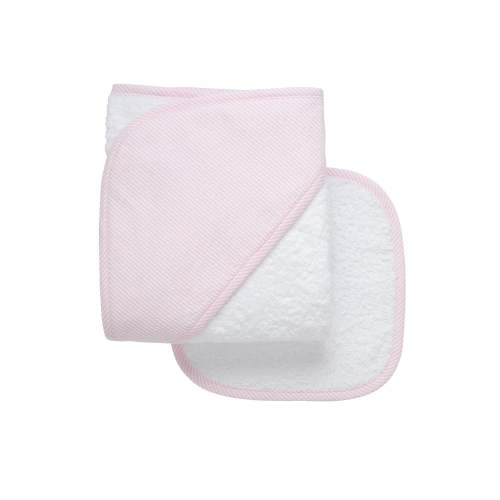 Seersucker Stripe Hooded Towel & Washcloth Set