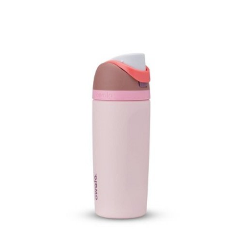 Owala 16oz Kids' FreeSip Stainless Steel Water Bottle, Color: Cherry Blossom