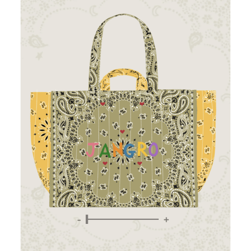 Large personalized tote bag for women - Large embroidery