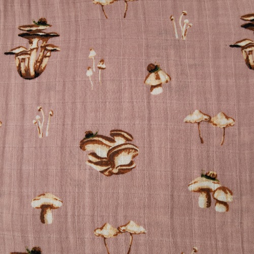 Mushroom Organic Cotton Swaddle