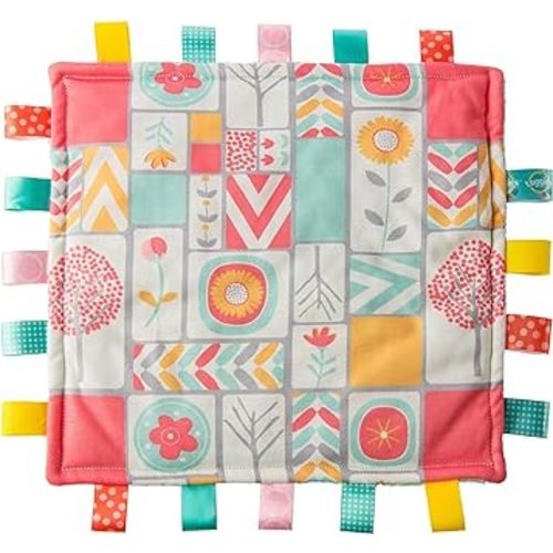 Taggies Original Blanket, 12 x 12-Inches, Comfy Color Blocks