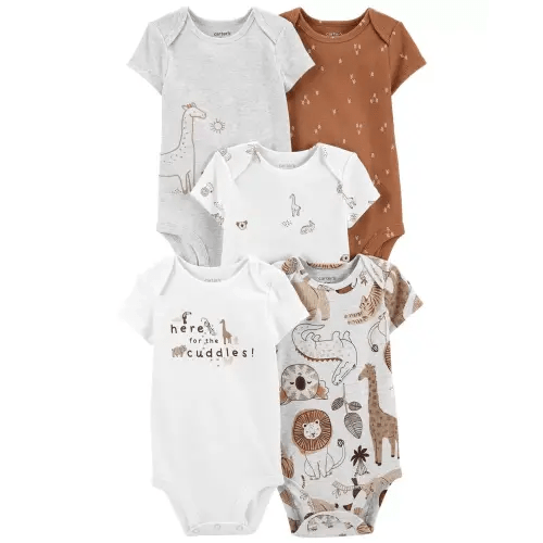5-Pack Short-Sleeve Original Bodysuits - 3M - Multi
