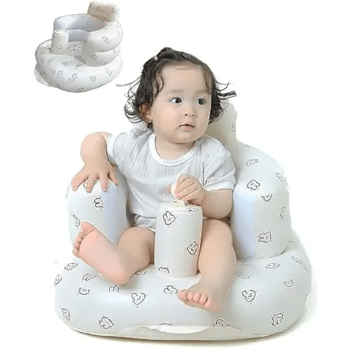 Baby Inflatable Seat,Built in Air Pump Baby Chair Seat for Sitting Up 3-36 Months,Blow Up Toddler Chair Infant Gift