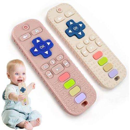 Baby Toys 0-6 Months, 2Pack Teethers for Babies 0-6 Months, 6 Month Old Baby Toys 3-6 Months, Baby Teether Toys, Infant Teething Toys for Baby Boy Girl Toys