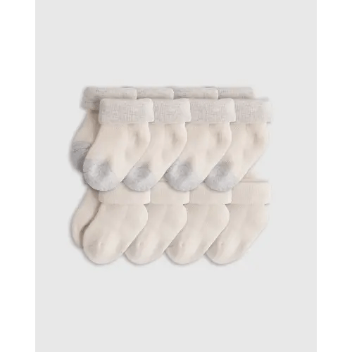 Organic Cotton Fold Over Socks 8-Pack - Baby