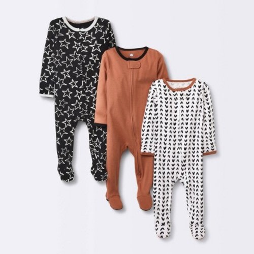 Baby 3pk Zip-Up Sleep N' Play - Cloud Island™, Color: Black, Size: 3-6M