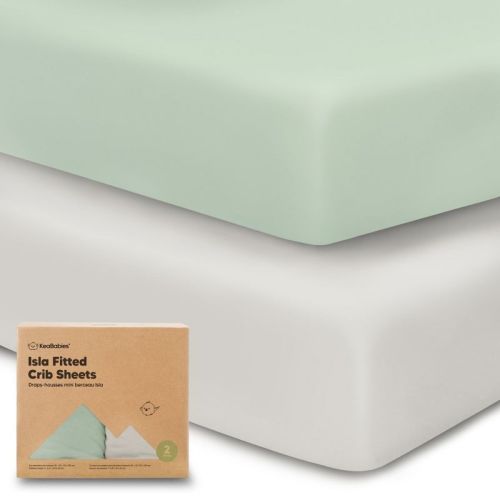 Keababies 2pk Isla Fitted Crib Sheets For Boys, Girls, Baby Crib Sheet, Fits Standard Nursery Crib Mattresses