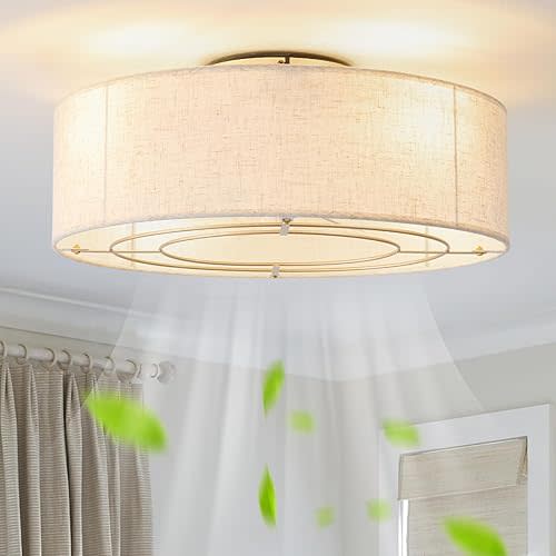 Ceiling Fan with Light Flush Mount