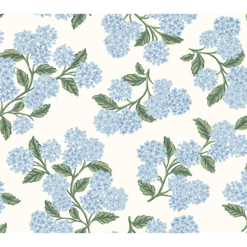 Rifle Paper Co. Hydrangea Peel & Stick Wallpaper - Blue & White