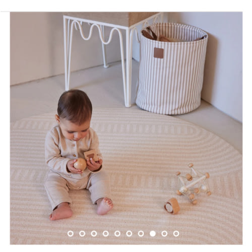 Round Foam Play Mat - Blush Terrazzo/Arch