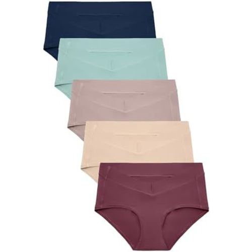 Kindred Bravely Postpartum Hipster Panty, Comfortable Sustainable Maternity Underwear, 5 Pack