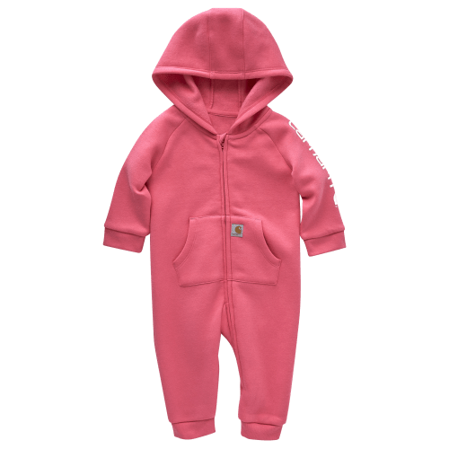 Carhartt Fleece Zip-Front Hooded Long-Sleeve Coveralls for Babies