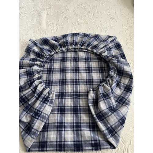 Plaid Flannel Crib Sheet, for baby, for toddler, navy crib sheet, gift for baby, gift for baby shower, youth bed sheet, plaid crib sheet