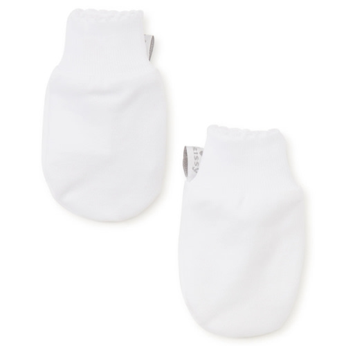 White Kissy Basics Mittens