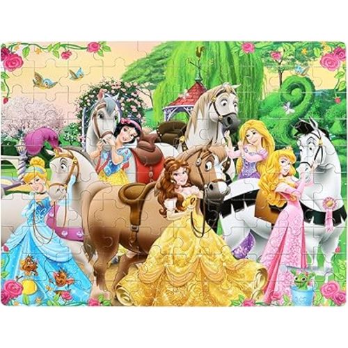 Puzzles for Kids Ages 4-8 100 Pieces Jigsaw Puzzles for Boys and Girls Educational Learning Puzzles in Metal Box