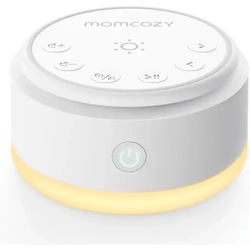 Momcozy Sound Machine for Baby-20 Soothing Sounds & Touch Warm Light Portable White Noise for Kids & Adults for Sleeping Timer and Memory | Ideal Travel Companion & Nursery Must-Have