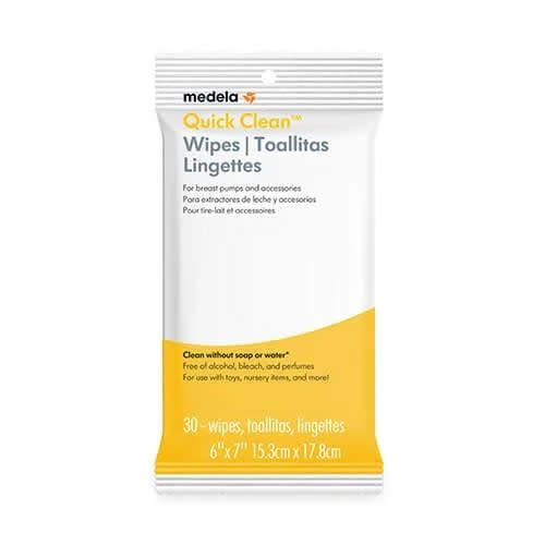Medela Quick Clean Breast Pump & Accessory Wipes -30ct