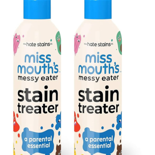 Miss Mouth's Messy Eater Stain Treater Spray - 4oz 2 Pack Stain Remover - Newborn & Baby Essentials - No Dry Cleaning Food, Grease, Coffee Off Laundry, Underwear, Fabric