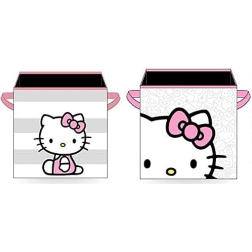 Hobby Lobby Hello Kitty Collapsible Storage Bins, 11 in x 11 in x 11 in, Pack of 2, Polyester