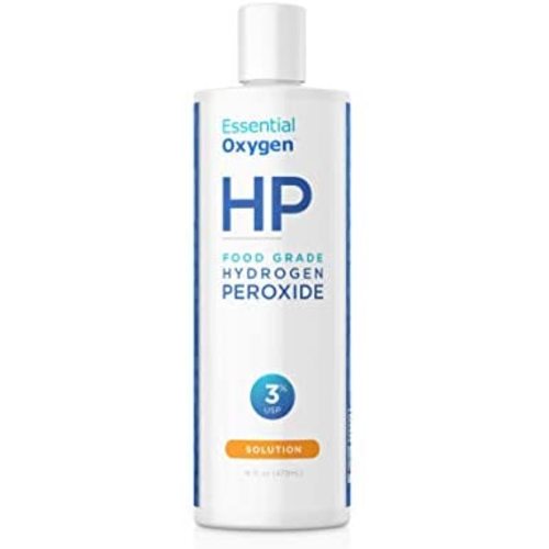 Essential Oxygen Food Grade Hydrogen Peroxide, Natural Cleaner, 3%, 16 Ounce