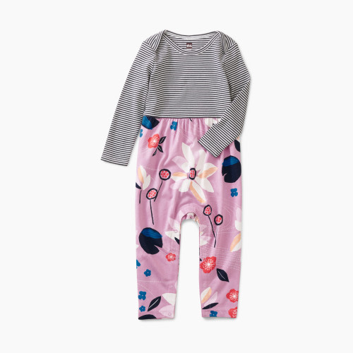 Tea Collection Print Mix Baby Romper - Kimono Floral, 0-3M