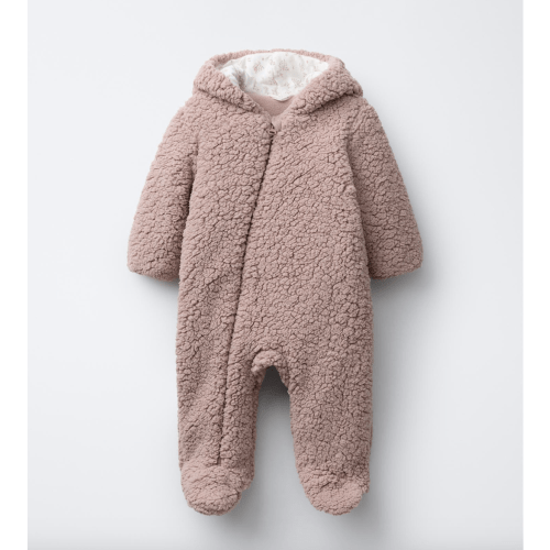 POLAR FLEECE ROMPER - Dusty pink | ZARA United States