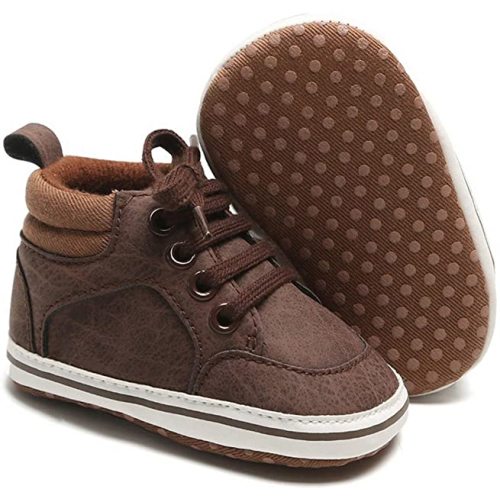 Ankle Shoes Booties Toddler/Newborn Prewalker Shoes - 3-6 Months Infant - 01 Aa/Brown