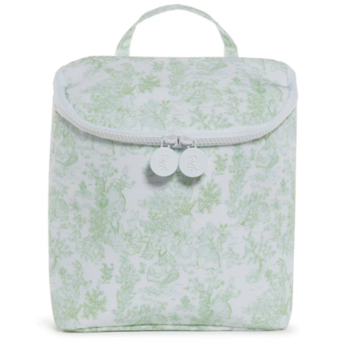 Insulated Bottle Bag - Bunny Toile Green