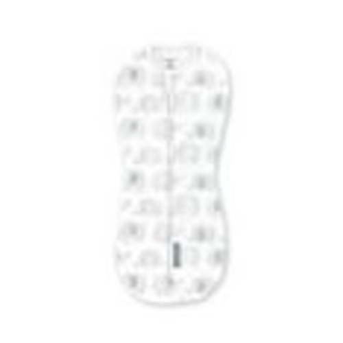 SwaddleMe by Ingenuity Compression Baby Swaddle Pod, Two-Way Zipper for Easy Diaper Changes, 0-2 Months, 1.0 TOG, 1-Pack - Scribble Elephant