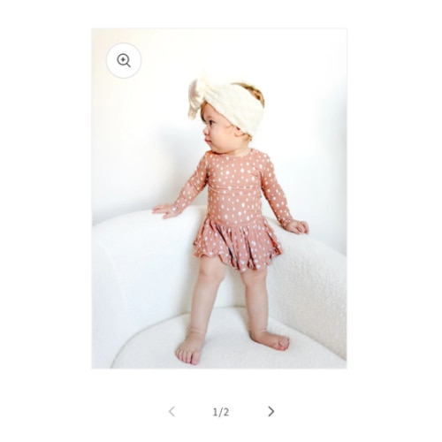 Maize Fawn Spots Skirted Bodysuit | Bamboo Twirl Dress – Elle & Mily