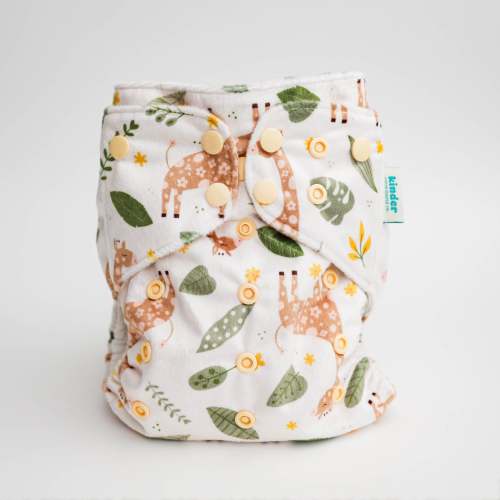 Patterned Lounger Pocket Cloth Diaper — Minky Fleece with Athletic Wicking Jersey