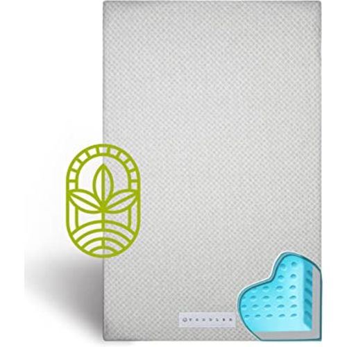 Premium Dual-Sided Crib and Toddler Mattress, Bamboo Charcoal Cooling Gel Memory Foam CertiPUR-US Hypoallergenic 2-Stage Baby Mattress, Waterproof & Washable, Firm Support for Infant, Soft for Toddler