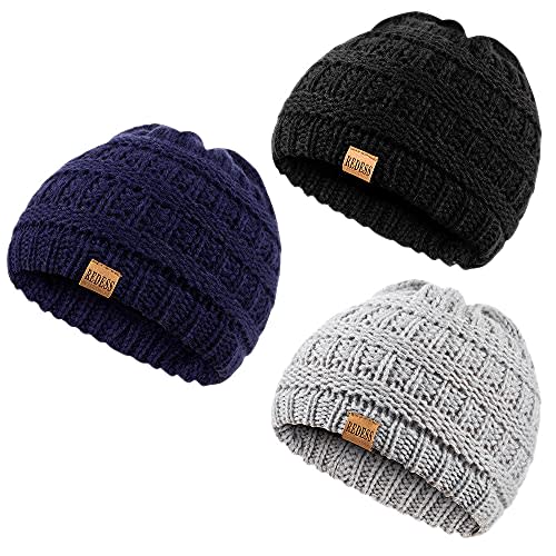 REDESS Baby Kids Winter Warm Hats, Infant Toddler Children Beanie Knit Cap Girls Boys