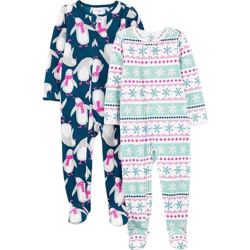Simple Joys by Carter's Kids' Holiday Loose-fit Flame Resistant Fleece Footed Pajamas