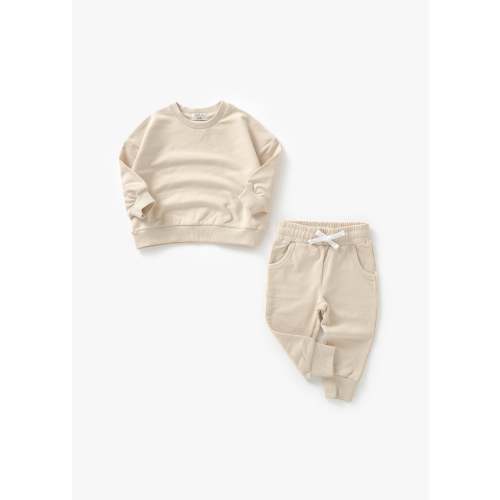 Sweatshirt & Jogger Set | Cream