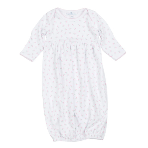 Juliette Classics Print Gathered Gown