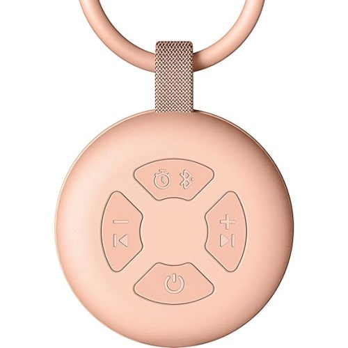 Portable Baby Sound Machine, White Noise Sleep Soother with 12 Soothing Sounds, 15H Battery, Timer & Bluetooth, Noise Canceling for Travel, Nursery, Stroller, Registry Gift for Newborn(Peach)