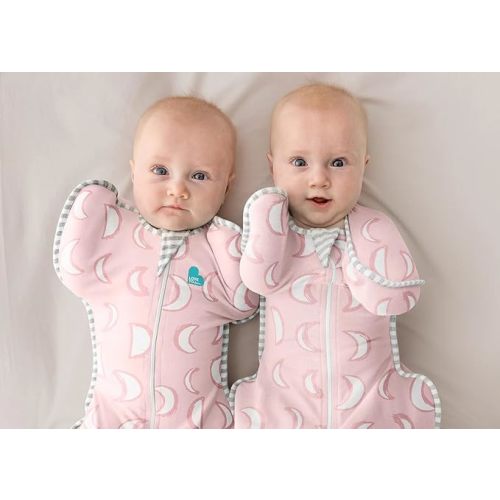 Love to Dream Swaddle UP, Sleep Sack 0-3 months, Self-Soothing, Improves Sleep, Snug Fit Helps Calm Startle Reflex, Baby Essentials must haves Newborn, 1.0 TOG, 13-19 lbs, Eclipse Pink