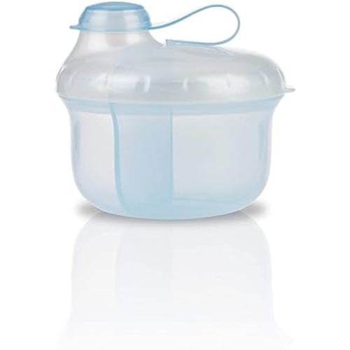 Nuby Powder Formula Dispenser, 3 Compartments, Blue