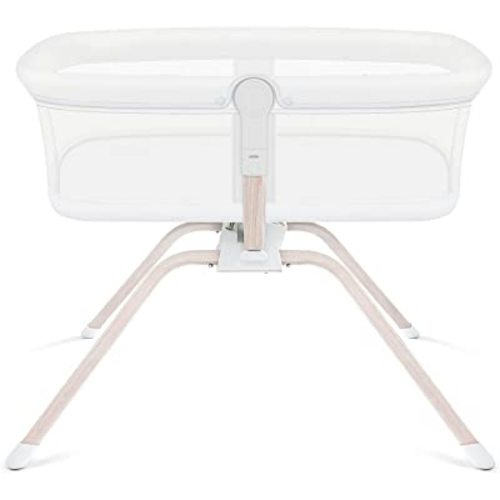TCBunny Rocking Bassinet & Baby Bassinet Bedside Sleeper, 2-Sided Mesh Portable Bed Crib for Newborn Baby, Trave Bag Included (White)