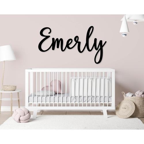 Personalized Name Sign | Custom Wooden Name Sign | Nursery Wall Decor | Interior Wall Hanging | Over Crib Sign | Nursery Baby Shower Gift