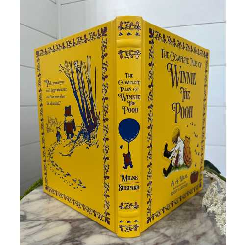 The Complete Tales of Winnie The Pooh by A. A. Milne - Collectible Deluxe Gift Illustrated Edition - Leather Bound Hardcover - Classic Book