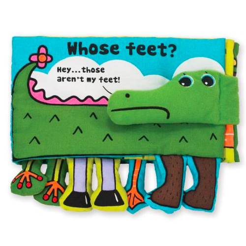 Melissa & Doug Soft Activity Book - Whose Feet? – Mother Earth Baby/Curious Kidz Toys