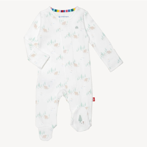 babe in the woods organic cotton magnetic parents favorite footie – Magnetic Me