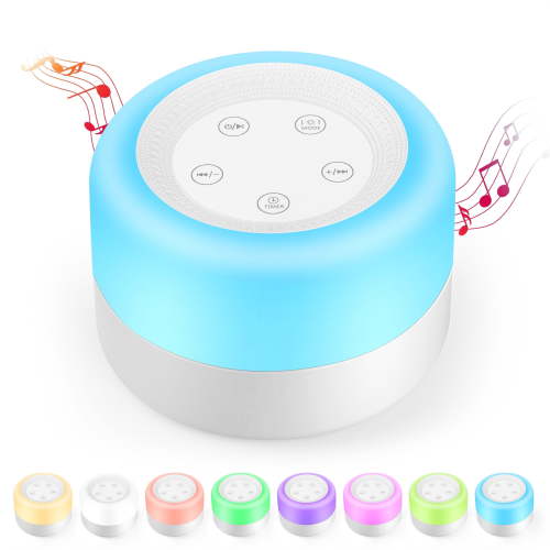 EEEkit White Noise Sound Machine with 8 Colors Night Light and 12 Soothing Sounds