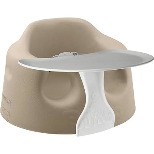 Bumbo Baby Soft Foam Floor Seat with Tray, Taupe