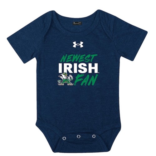 Youth UNDER ARMOUR navy Notre Dame Fighting Irish SIDELINE NEWBORN ONESIE